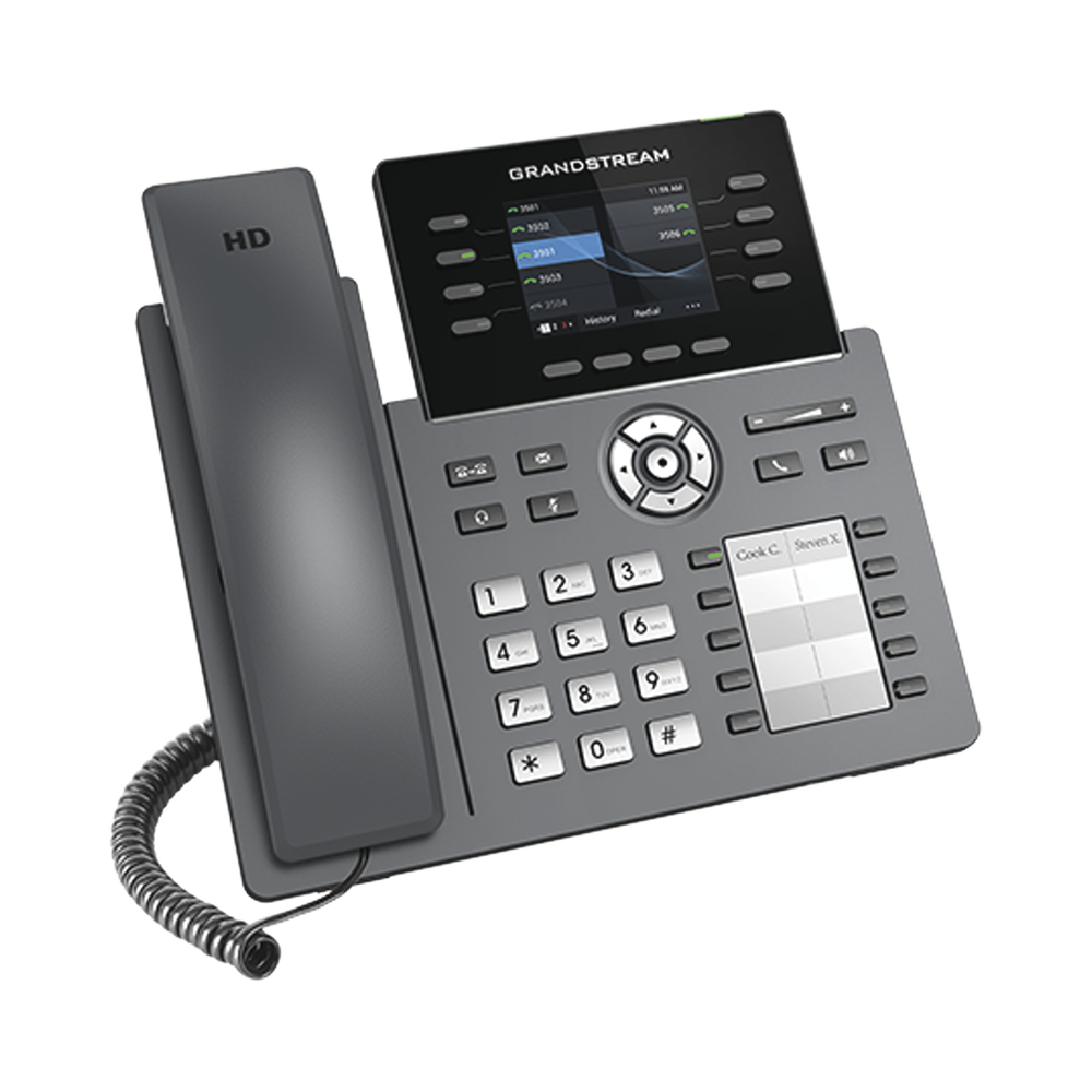 Telefono Ip Grandstream 8L 4Ctas Audio Hd 5 Vias Wifi Poe (Grp2634)