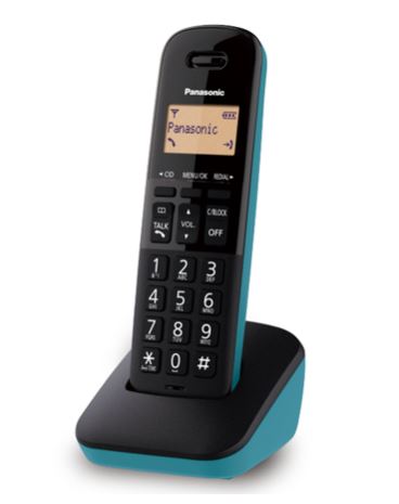 Telefono Panasonic Inalambrico P.Lcd 1.4 Moderno Azul (Kx-Tgb310Mec)