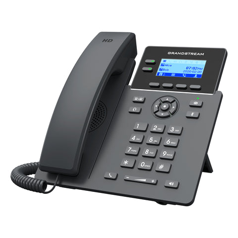 Telfono Ip Grandstream Grp2602, 4 Cuentas Sip 2 Lineas P. Lcd 2 Puertos 10/100 Soporta Ehs Incluye Eliminador De Corriente No Poe