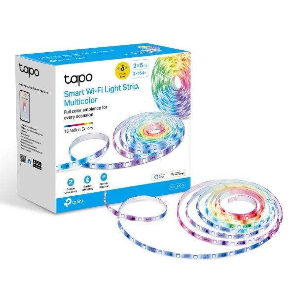 Tira De Luces Led Inteligente Rgb Wi-Fi 2 X 5M Compatible Con Google, Alexa Tp-Link - Tapo L920-10