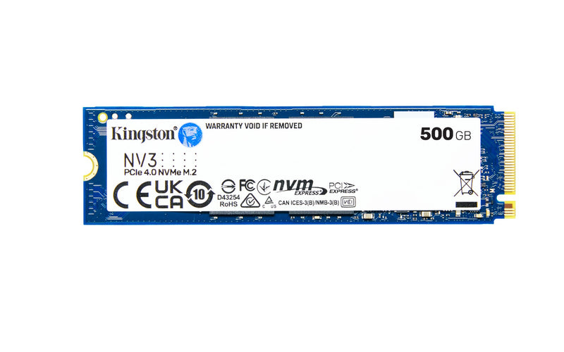 Unidad Ssd Kingston Nv3 500G M.2 2280 Nvme 6000Mb/S (Snv3S/500G)