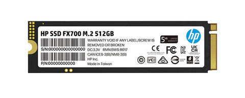 Unidad Ssd M.2 Hp Fx700 512Gb Pcie 6300/3100 8U2N1Aa
