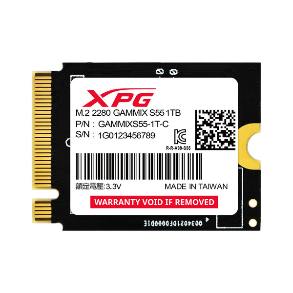 Unidad Ssd M.2 Xpg Gammix S55 2230 Pcie 1Tb (Sgammixs55-1T-C)