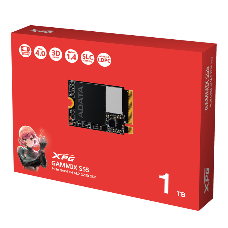 Unidad Ssd M.2 Xpg Gammix S55 2230 Pcie 1Tb (Sgammixs55-1T-C)