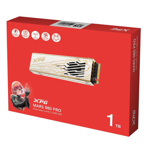 Unidad Ssd M.2 Xpg Mars 980 Pro Pcie Gen 5X4 1Tb (SMAR-980P-1TCI)