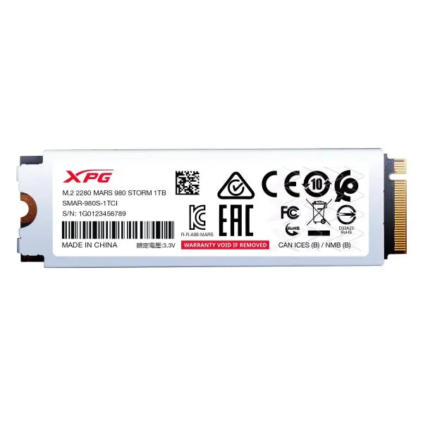 Unidad Ssd M.2 Xpg Mars 980 Storm Pcie Gen 5X4 1Tb (SMAR-980S-1TCI)