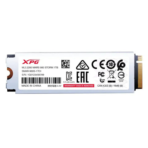 Unidad Ssd M.2 Xpg Mars 980 Storm Pcie Gen 5X4 1Tb (SMAR-980S-1TCI)