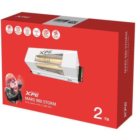 Unidad Ssd M.2 Xpg Mars 980 Storm Pcie Gen 5X4 2Tb (SMAR-980S-2TCI)