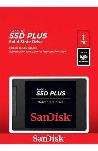 Unidad Ssd Sandisk Plus 1Tb Sataiii 2.5" 7Mm (SDSSDA-1T00-G27)