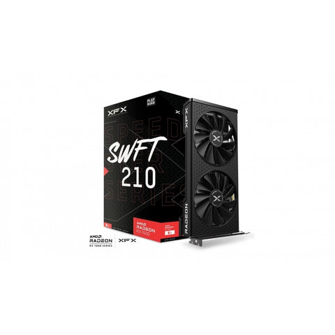Tarjeta de Video XFX AMD Radeon RX 7600 8GB GDDR6 Dual Fan Gaming Full HD Ultra - Potente