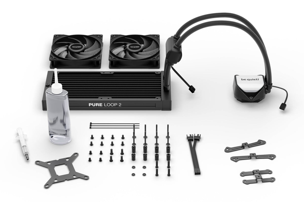 Enfriamiento Líquido be quiet! Pure Loop 2 – Diseño Compacto 240mm – Rendimiento para Gabinetes Pequeños – Versátil