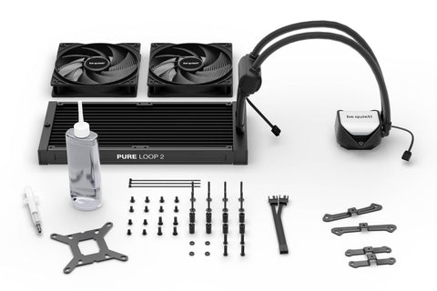 Enfriamiento Líquido be quiet! Pure Loop 2 – Radiador 280mm Negro – Estabilidad Térmica Superior – Confiable