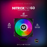 Disipador Balam Rush NITROX NX60 Velocidad: 600-1800 Rpm - Flujo de aire: 73.6 CFM