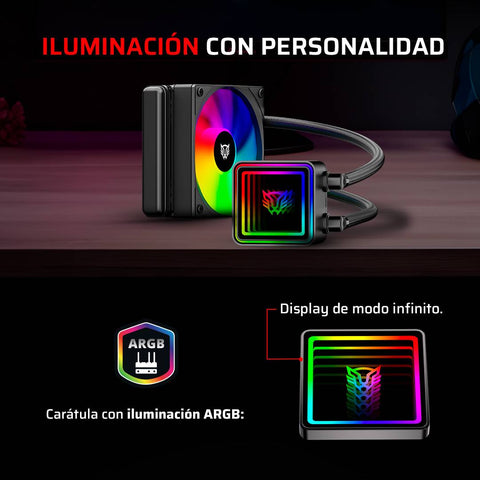 Enfriamiento Líquido Balam Rush Cryo Prism 120 Black - Radiador de 120mm - Disipación Eficiente y Compacta - Nuevo
