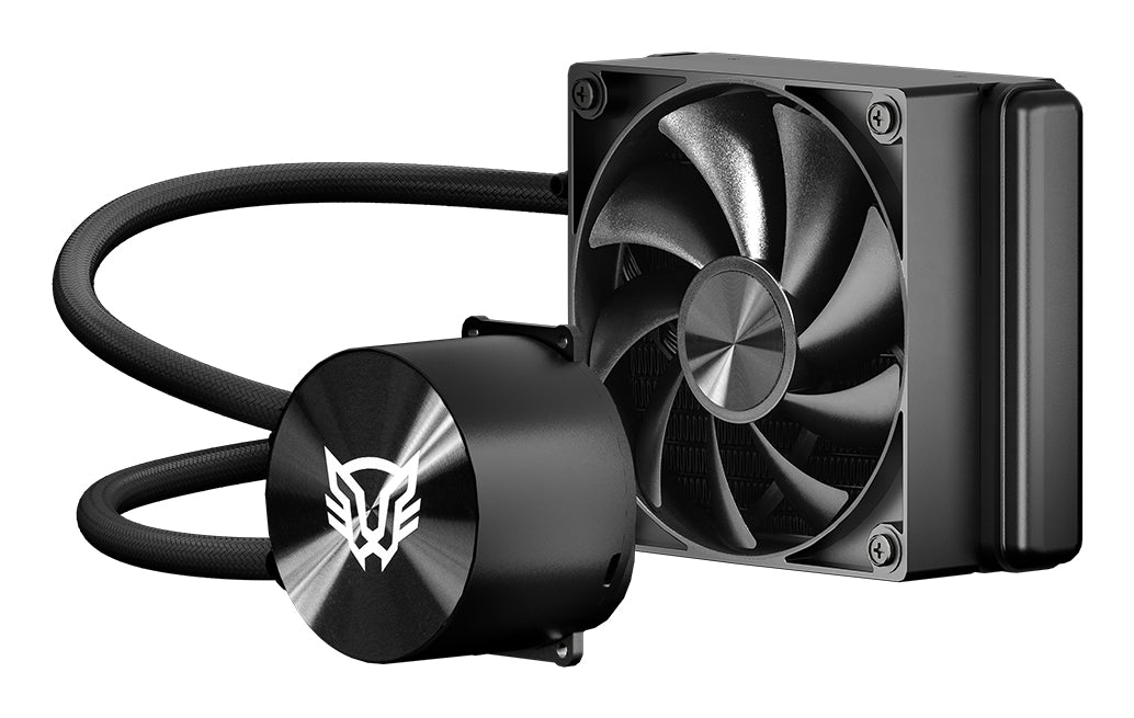 Enfriamiento Líquido Balam Rush Cryo Allblack 120 - Diseño Minimalista Negro - Rendimiento Térmico Silencioso