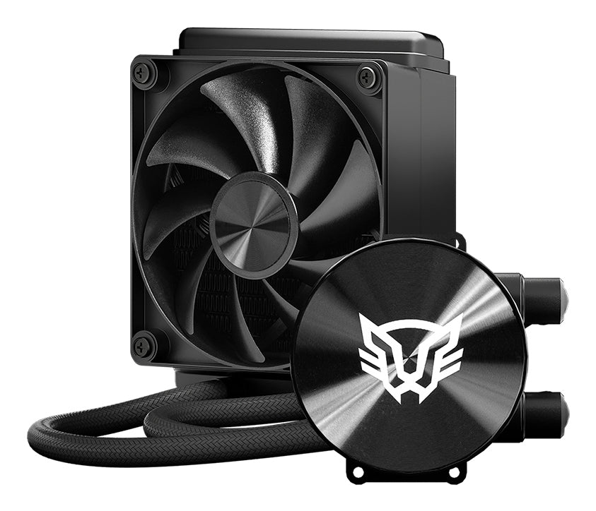 Enfriamiento Líquido Balam Rush Cryo Allblack 120 - Diseño Minimalista Negro - Rendimiento Térmico Silencioso