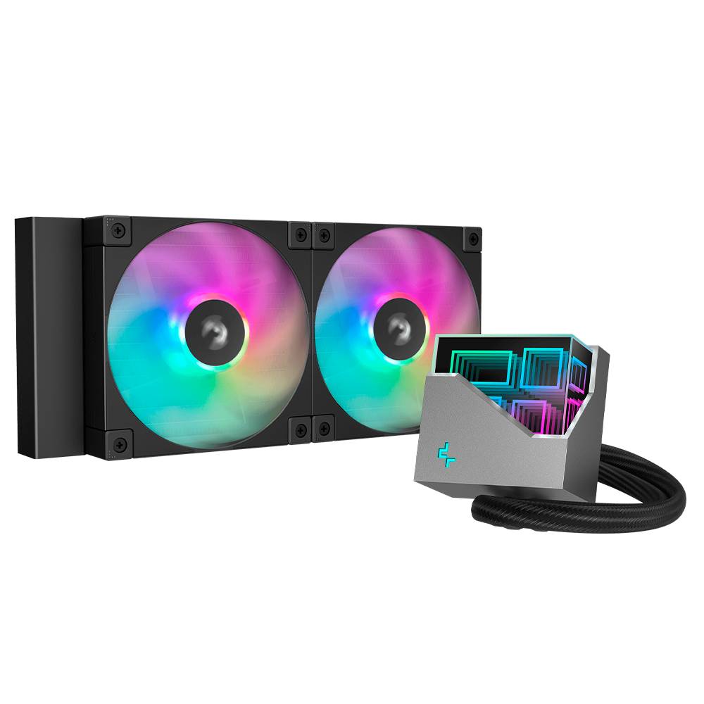 Enfriamiento Líquido DeepCool LT240 ARGB - 240mm 2400 RPM - Disipación Gamer de Alto Rendimiento - Nuevo