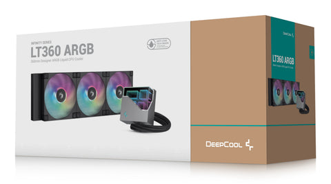 Enfriamiento Líquido DeepCool LT360 ARGB - 360mm LGA 1700/AM5 - Compatibilidad Total y Enfriamiento Masivo - Nuevo