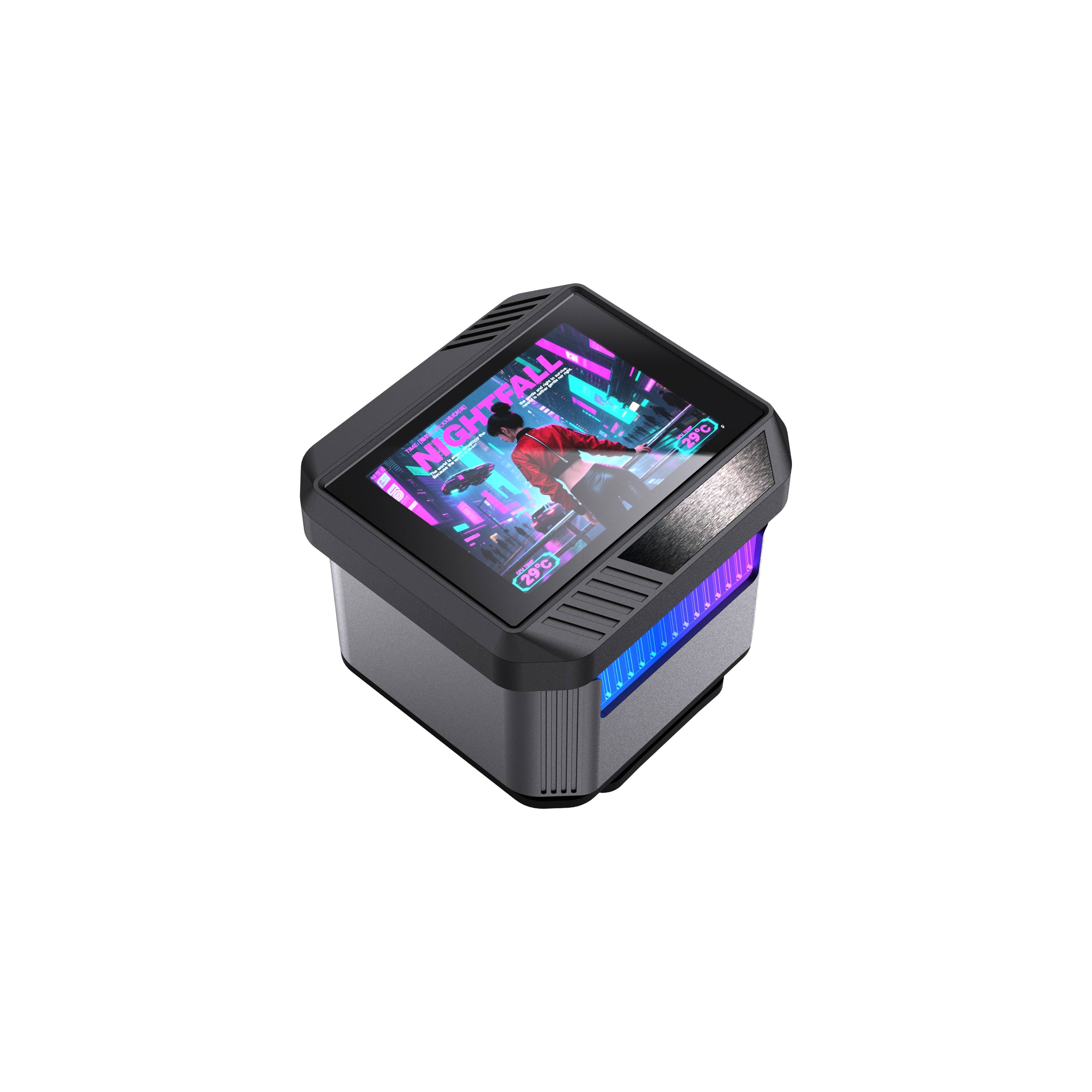 Enfriamiento Líquido Naceb Boreal 360mm Negro NA-0657N | Pantalla LCD 2.8" ARGB | Personalización Visual y Máximo Enfriamiento
