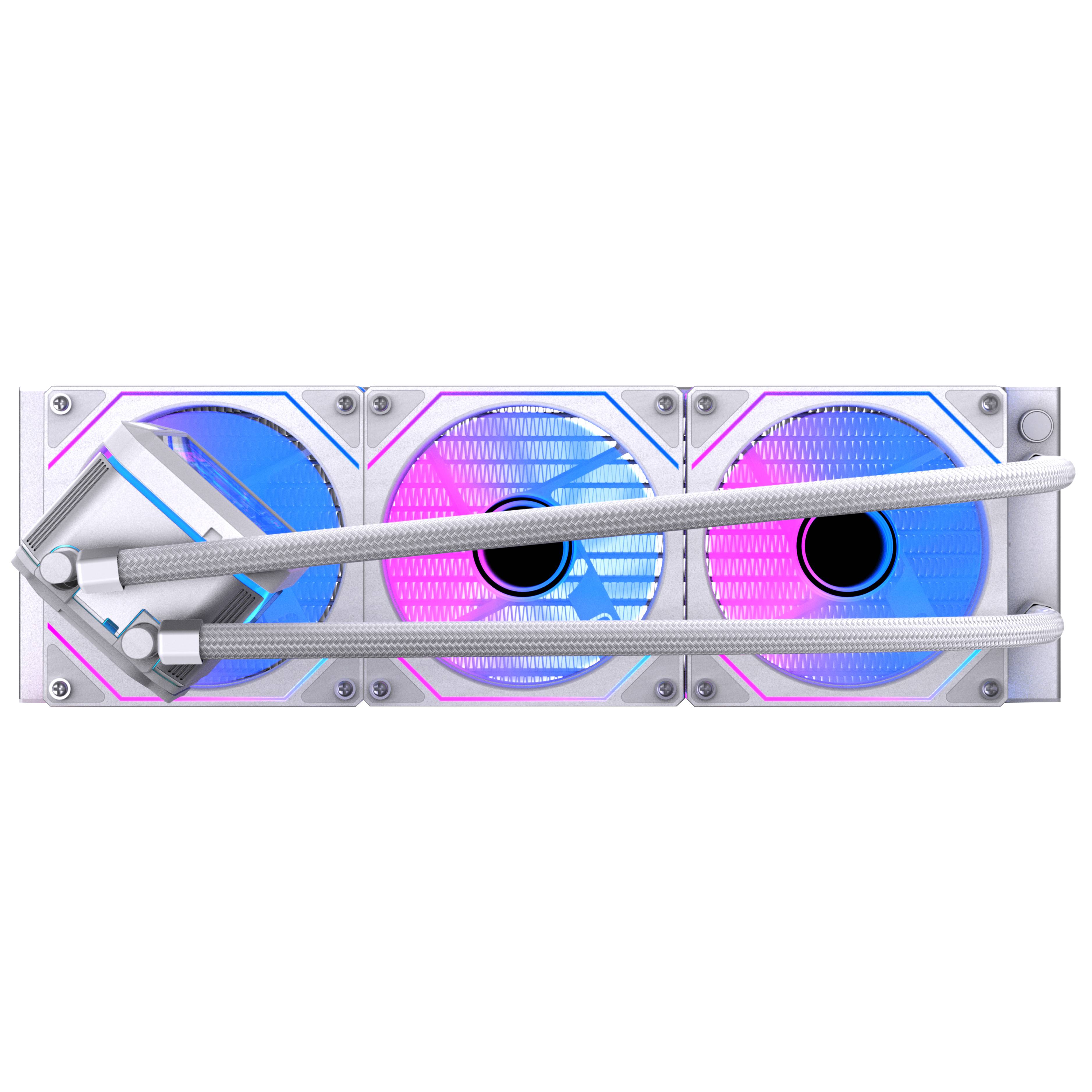 Enfriamiento Líquido Naceb Boreal 360mm Blanco NA-0657B | Pantalla LCD 2.8" ARGB | Rendimiento Extremo y Personalizable