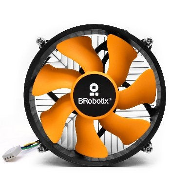 Ventilador CPU - Procesador LGA 1150/1151/1155/1156/1200, 115X   Intel Core i3/i5, i7, 4 Pines, 963005 BROBOTIX