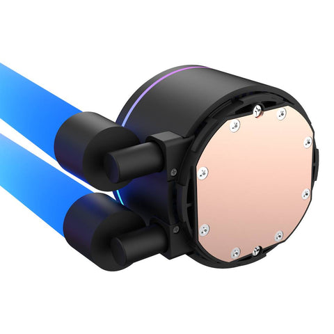 Enfriamiento Líquido Xzeal XZ414 Negro - 360mm con Mangueras ARGB y 3 Fanes - Máximo Rendimiento Térmico - Nuevo