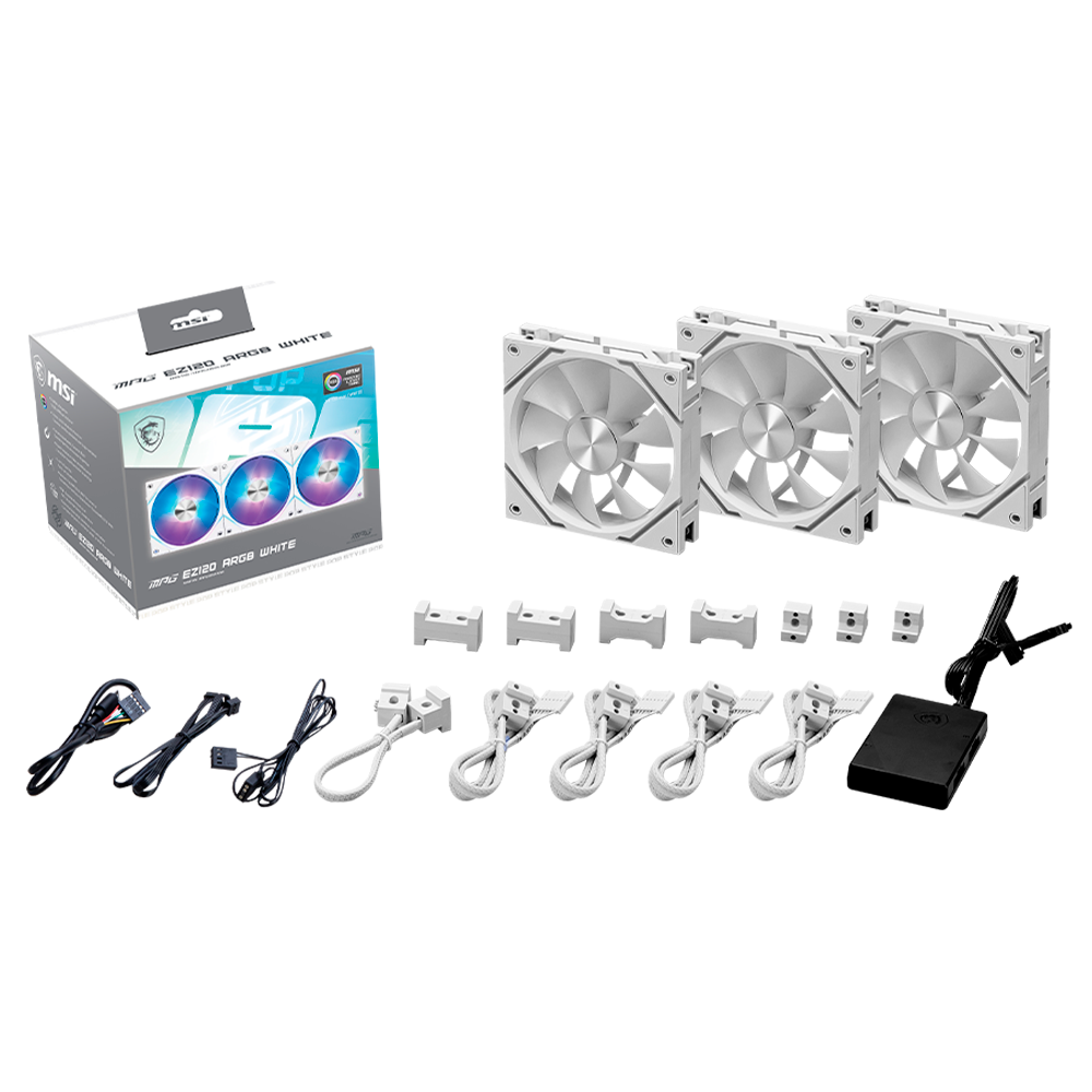 Ventilador Msi Mpg Ez120 Argb White-3W