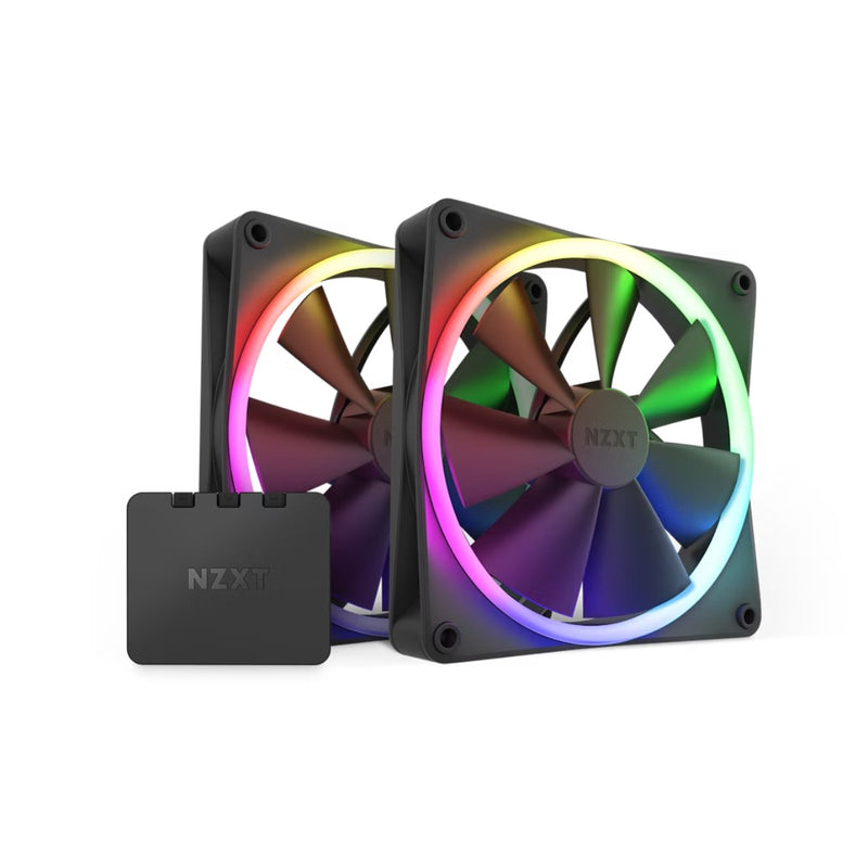 Ventilador Nzxt Para Gab 140Mm F140 Rgb Twin Bk 80 Ea (Rf-R14Df-B1)