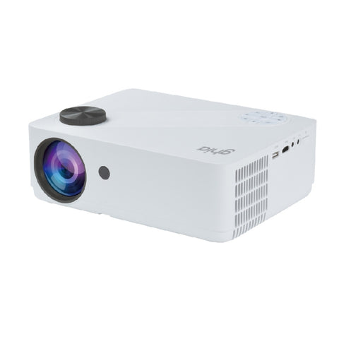 Video proyector GHIA.Resolución Full HD - 4K, 350 ANSI, Desde 30-200 pulgadas, Conexión WiFi, USB, HDMI, 3.5 MM TF Card. Modelo GVP350