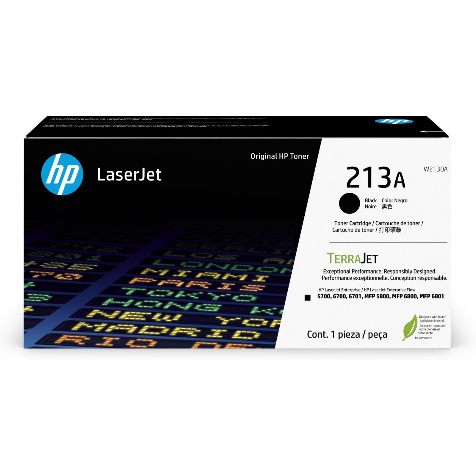 Toner Hp 213A Laserjet Negro Para 5700 6700 Mfp 5800 6800 W2130A