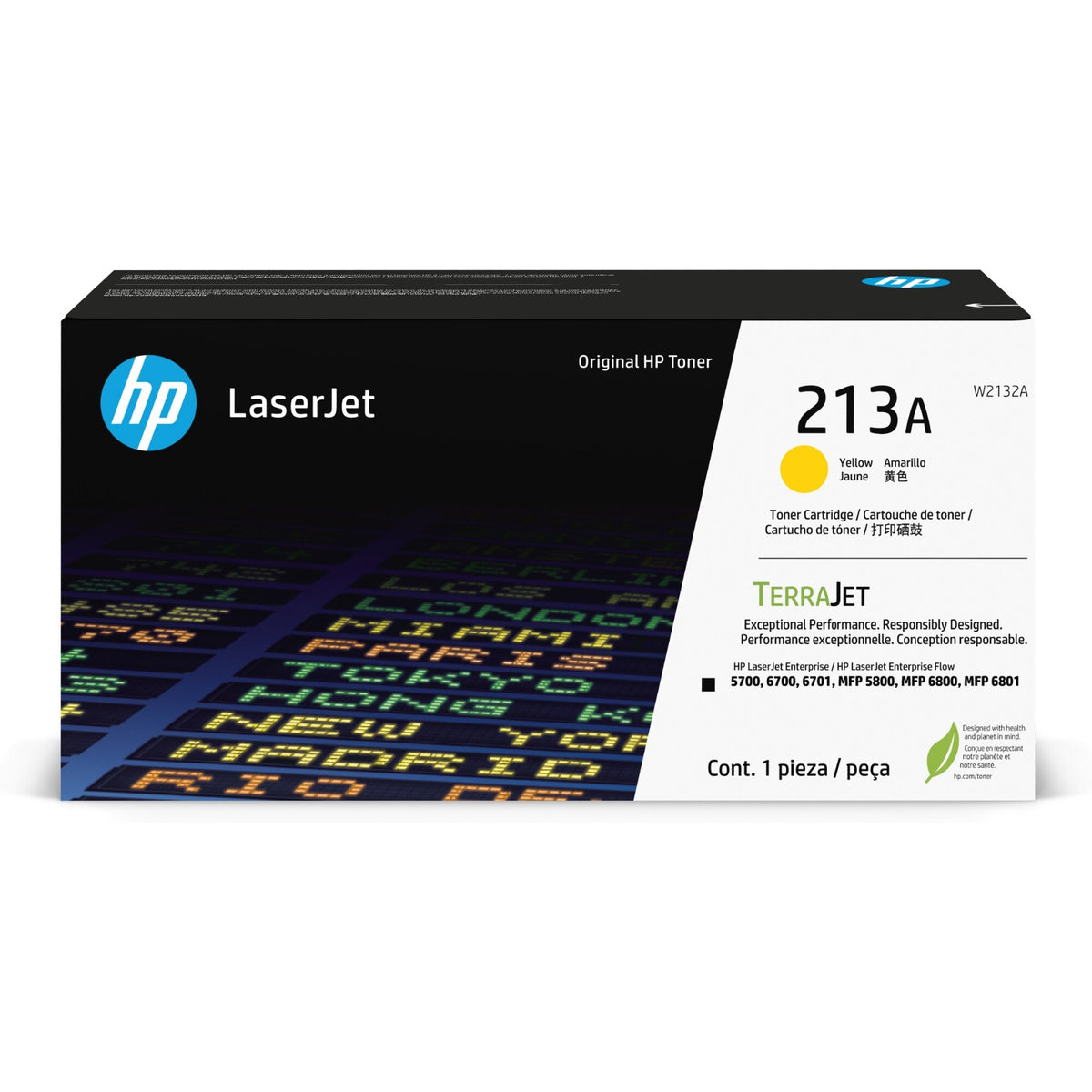Toner Hp 213A Laserjet Amarillo Para 5700 6700 Mfp 5800 6800 W2132A
