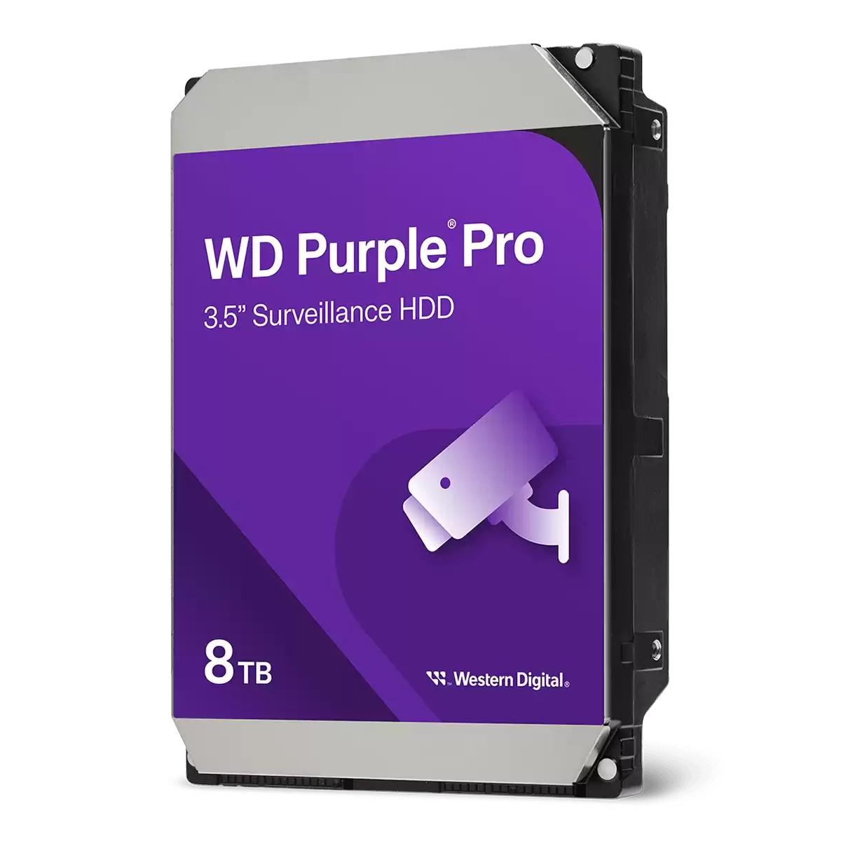 Disco Duro Interno Wd 8Tb 3.5 267 Mb Sata Cmr Purple Pro (Wd8002Purp)