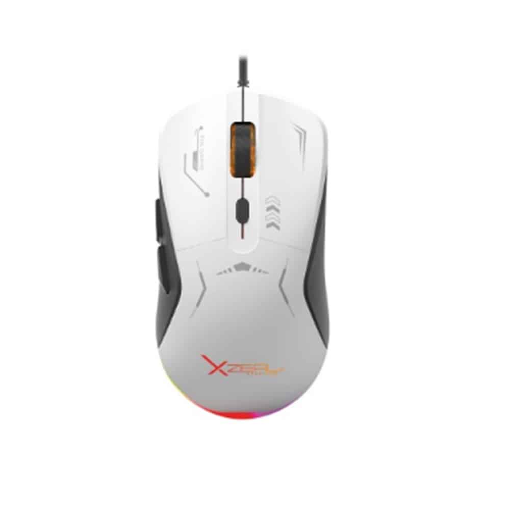 Mouse Gamer Xzeal Xst-401 7200 Dpi Rgb Usb Blanco Negro (Xsamga2Wb)