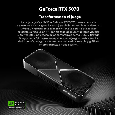 Computadora Gamer Yeyian Astra Ryzen 7 RTX 5070 Gaming 1440p Ultra, 32gb Ram, Win11 Demo