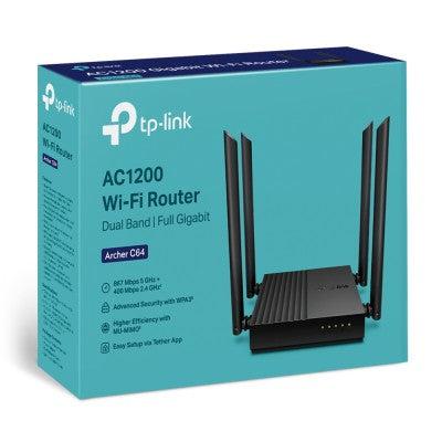 Ac1200 Wireless Mu-Mimo Wifi Router Tp Link, Archer C64