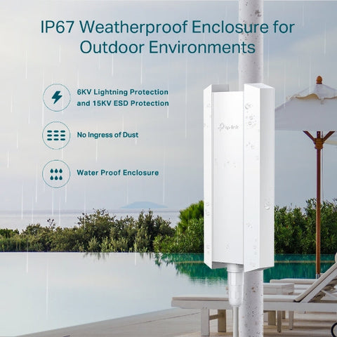 Access Point Wifi 6, Interiror / Exterior Ax3000 - Eap650-Outdoor Tp-Link