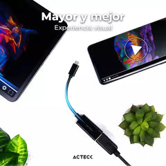 Adaptador Acteck Usb-C A Displayport Video Hasta 4k Macho-Hembra Ac-934718