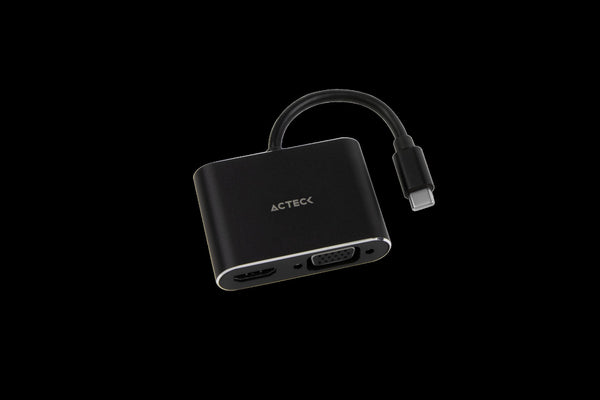 Adaptador Acteck Usb-C Hdmi+Vga Shift Plus Av420 M-Hembra, Hembra Ac-934657