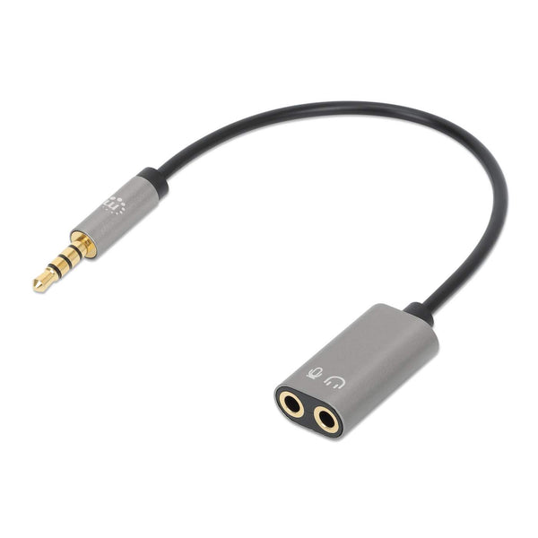 Adaptador Audio 3.5Mm Trrs 1 M A 2H 20Cm Manhattan 356107