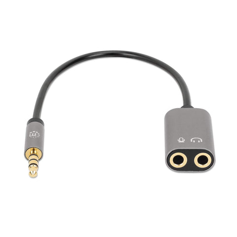 Adaptador Audio 3.5Mm Trrs 1 M A 2H 20Cm Manhattan 356107