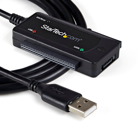Adaptador Combo Sata Ide A Usb 2.0 Para Disco Duro Y Ssd Con Alimentación - Sata - Ide - Lp4 - Usb A - Modelo Usb2sataide