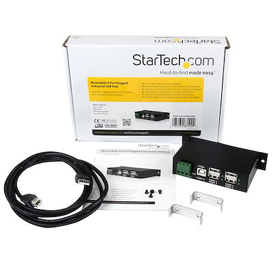 Adaptador Concentrador Hub Usb 2.0 De 4 Puertos Reforzado Industrial Con Alimentacion - Modelo St4200usbm