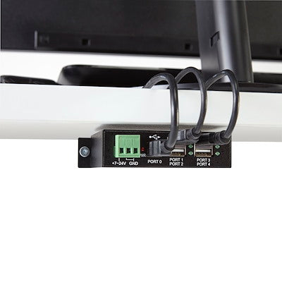 Adaptador Concentrador Hub Usb 2.0 De 4 Puertos Reforzado Industrial Con Alimentacion - Modelo St4200usbm
