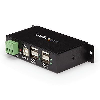 Adaptador Concentrador Hub Usb 2.0 De 4 Puertos Reforzado Industrial Con Alimentacion - Modelo St4200usbm