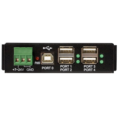 Adaptador Concentrador Hub Usb 2.0 De 4 Puertos Reforzado Industrial Con Alimentacion - Modelo St4200usbm