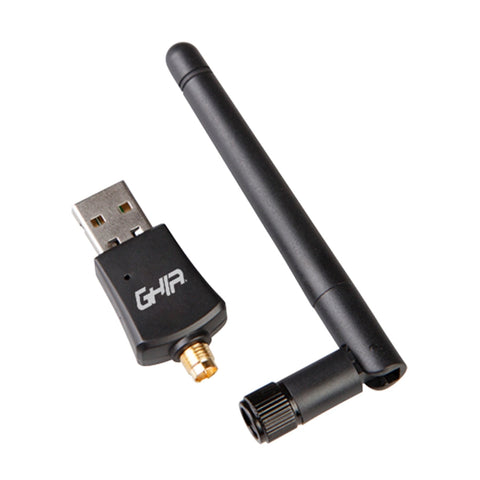 Adaptador De Red Ghia Usb 2.0 Inalambrico 300 Mbps, Alta Velocidad, Con Antena