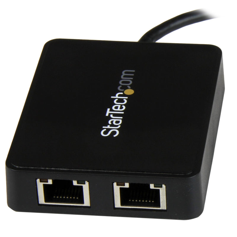 Adaptador De Red Usb-C Con Dos Puertos Ethernet Gigabit Y Puerto Adicional Usb (Type-A) Modelo Us1gc301au2r