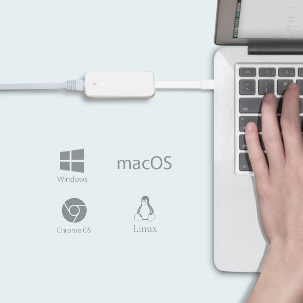 Adaptador De Red Usb Type-C A Rj45 Gigabit Ethernet, Ue300c