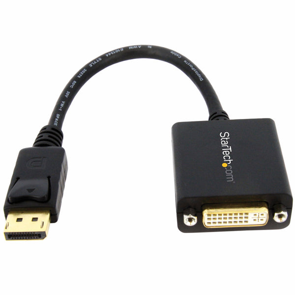 Adaptador De Video Displayport A Dvi - Convertidor Externo - Dp Macho - Dvi Hembra - Hasta 1920x1200 - Cable Pasivo Modelo Dp2dvi2