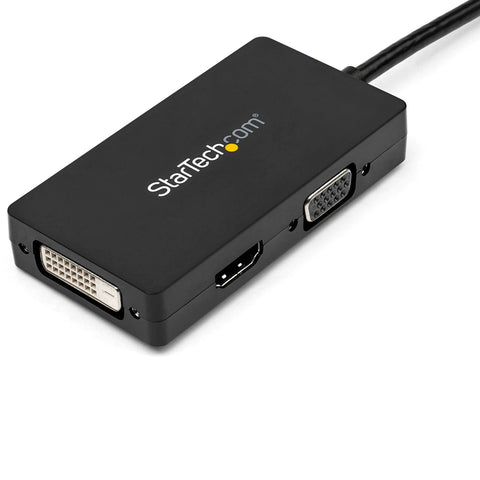 Adaptador De Video Displayport A Vga Dvi O Hdmi - Convertidor A, V 3 En 1 Para Viajes - 1080p - 1920x1200 - Modelo Dp2vgdvhd